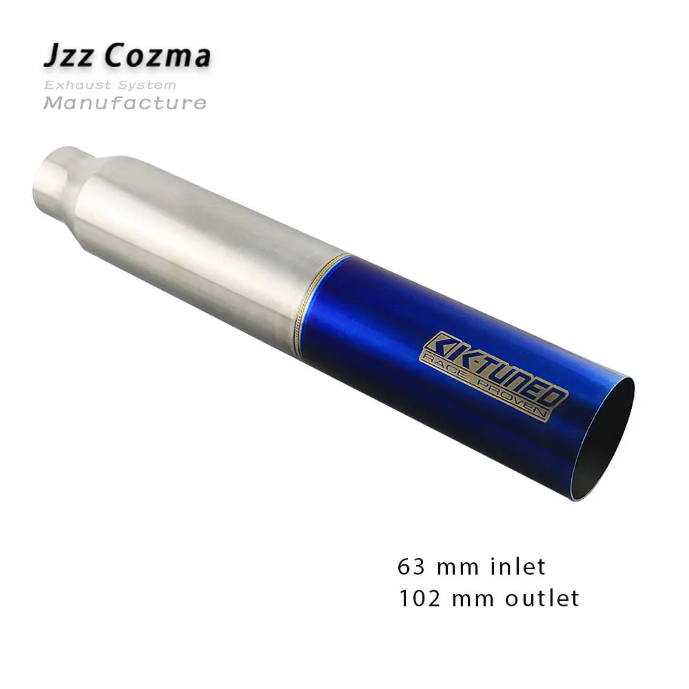 JZZ k-настроенная Автомобильная выхлопная труба прямая выпускная труба truch глушитель 1 мм Толстая Высококачественная - Цвет: L1DQ2017f-KT