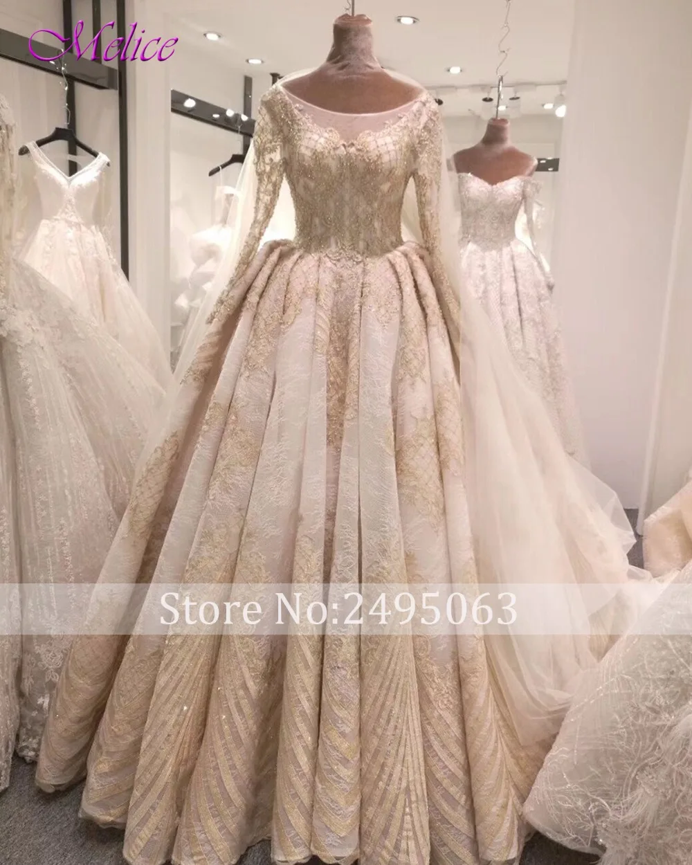 Fmogl модное кружевное свадебное платье трапециевидной формы с круглым вырезом и