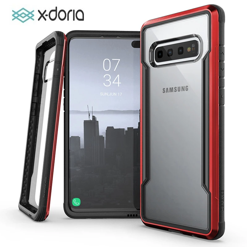 Чехол X-Doria Defense Shield для samsung Galaxy S10 Plus, военный класс, противоударный алюминиевый чехол для Galaxy S10 Capa