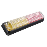 2pcs 24led car led tail lights stop turn signal lamp for 12v 24v automobiles truck trailer lorry red yellow