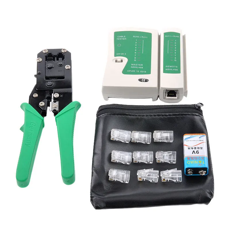 

Портативный 4 шт. Инструменты для ремонта сети RJ45 RJ11 компьютер/телефон провода обжимные плоскогубцы сетевой кабель тестер инструменты 50 кри...