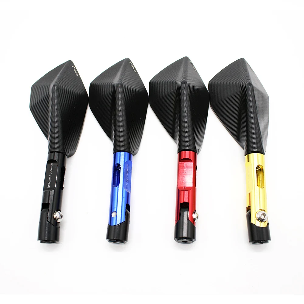 

Universal Motorcycle Rearview Mirror CNC Aluminum White lens For YAMAHA KAWASAKI HONDA SUZUKI etc.