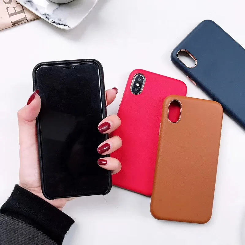 Искусственная кожа и силикон комбинация защищает чехол для телефона iPhone 6 6S Plus