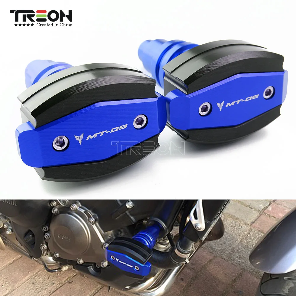 CNC Aluminum Motorycycle Accessories Frame Crash Slider Pads Sliders Falling Protection Cover For YAMAHA MT09 MT-09 | Автомобили и