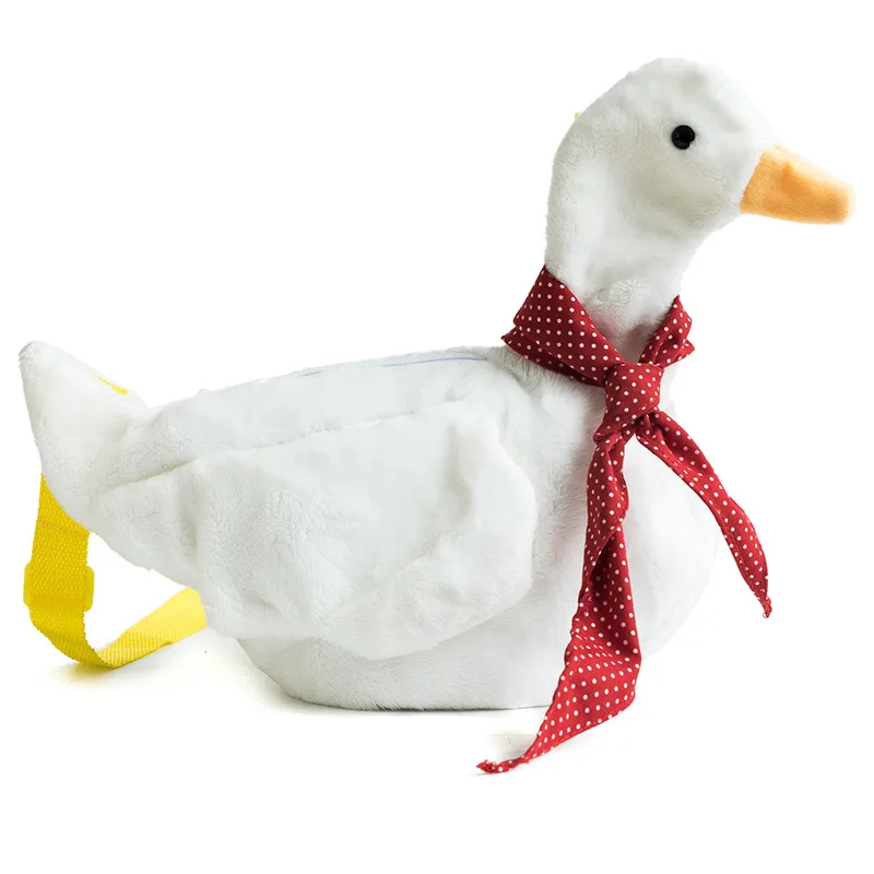 Милая плюшевая сумка мессенджер на утином пуху наплечная сумки с мультяшными