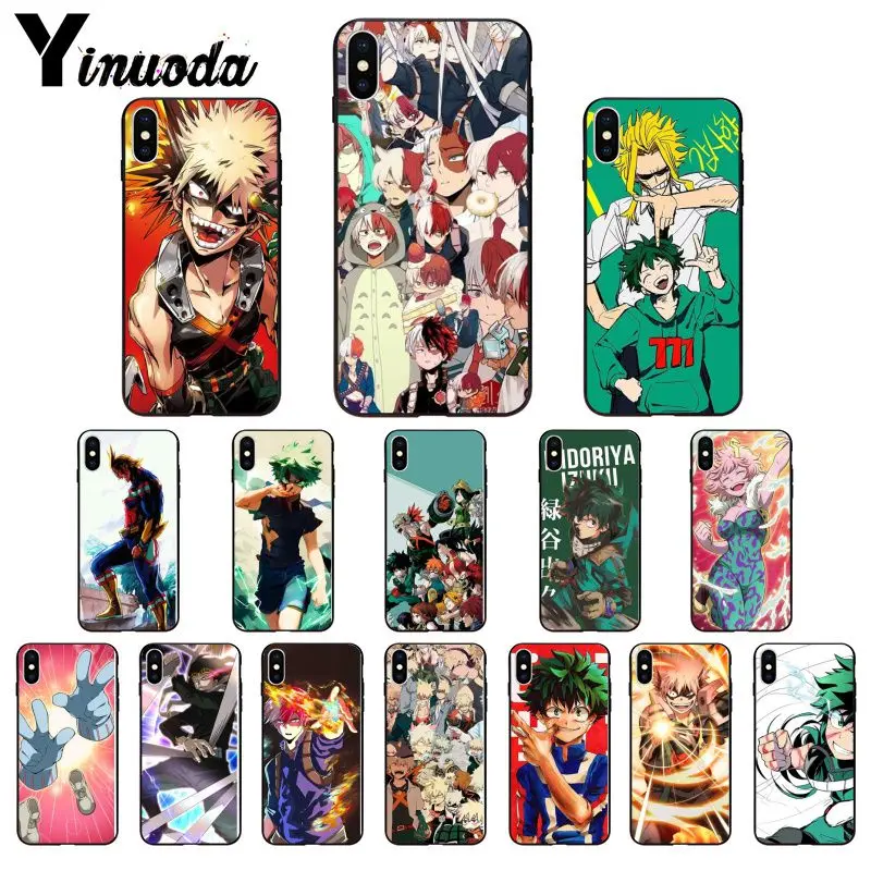 11pro MAX my hero academic чехол для iPhone X XS 6 6s 7 7plus 8 8Plus 5 5S SE XR|Чехлы-накладки| |
