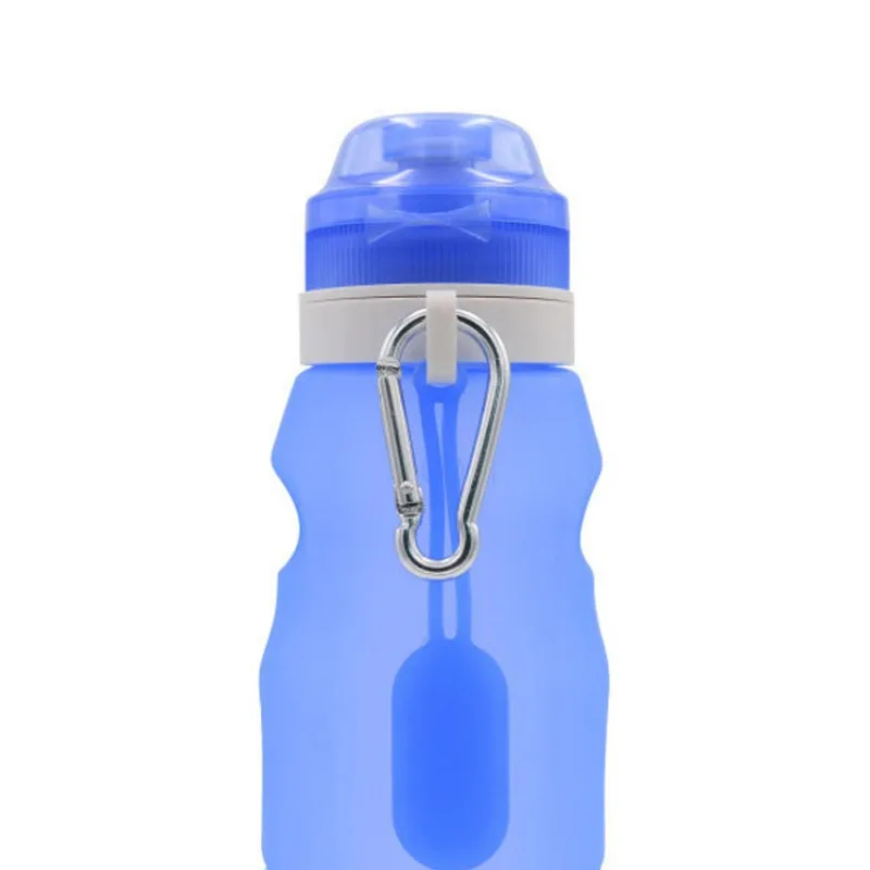 600 мл силиконовая складная бутылка для воды спорта на открытом воздухе удобная