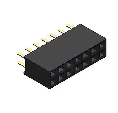 

10PCS 2x7 14 Pin 2.54mm 2*7 P Double Row Female Straight Header Pitch Socket Pin Strip 2*7P