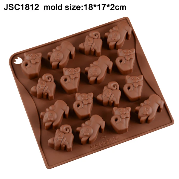SJ 19 Форма 3D Силиконовые молды цифры животные письмо шоколадные формы для выпечки торта кондитерские инструменты - Цвет: K