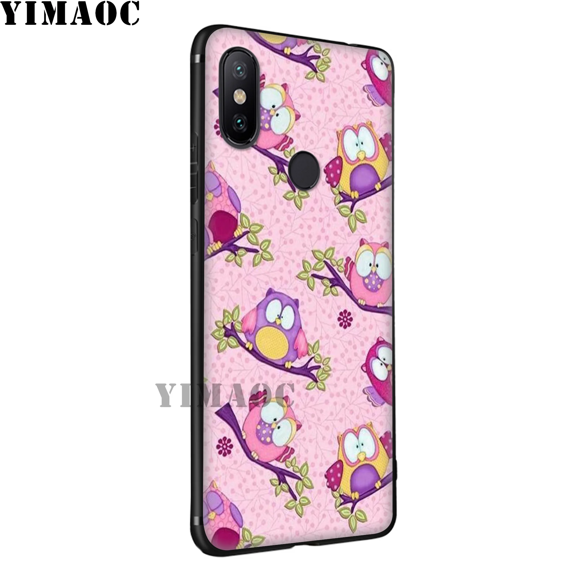 YIMAOC Cute Owls Cartoon Soft Silicone Case for Xiaomi Redmi 7A Note 7 6 6A 5 4 4X 4A 5A S2 Plus K20 Pro Lite |