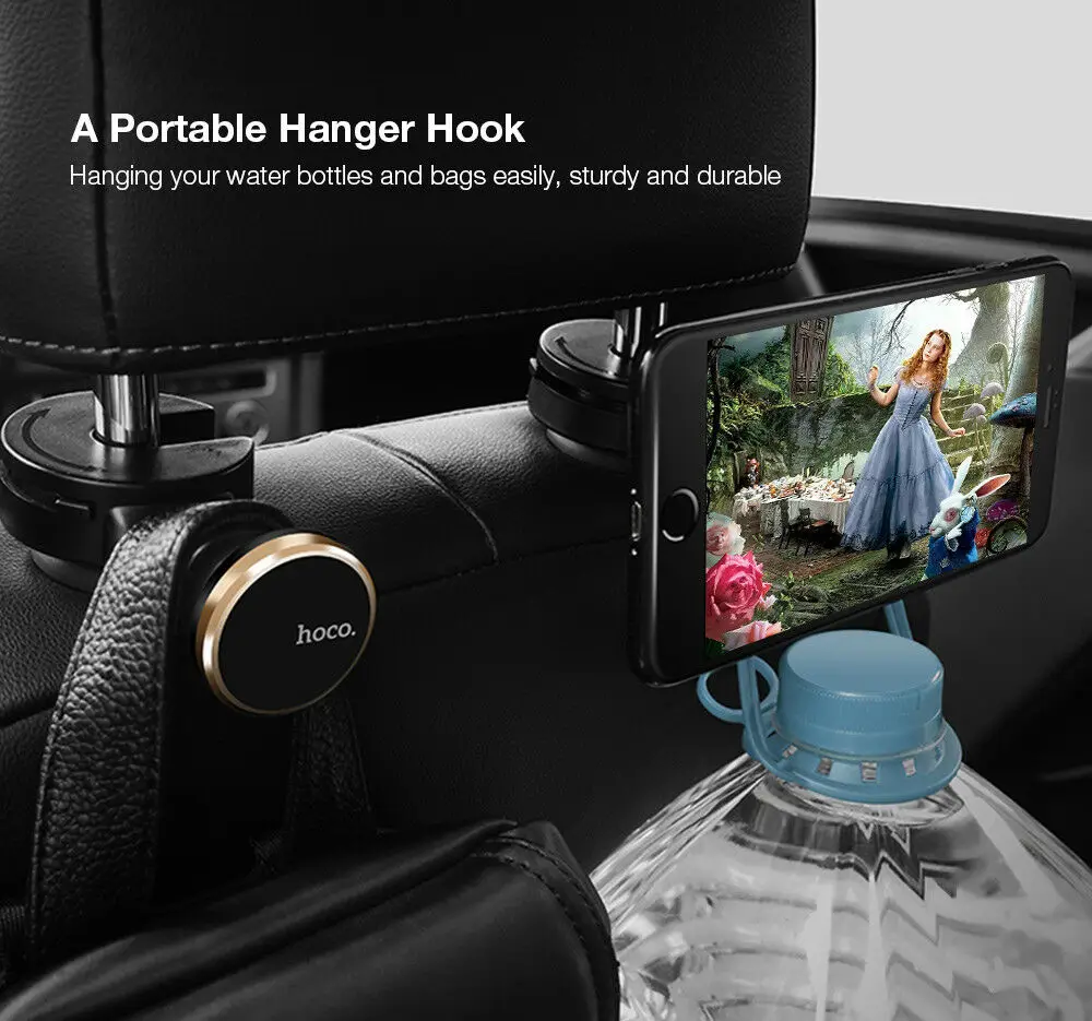 Universal Car Phone Holder Back Seat Bracket Magnetic 360 Degree Stand For iPhone XS MAX X 8 Huawei XiaoMi Samsung iPad Tablet
