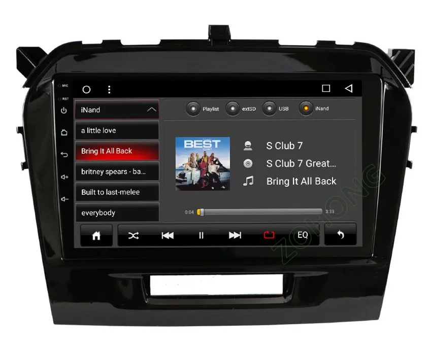 2.5D 9 дюймов Восьмиядерный Android автомобильный мультимедийный dvd-плеер для Suzuki Vitara Авторадио автомобильный радиоприемник с навигацией GPS