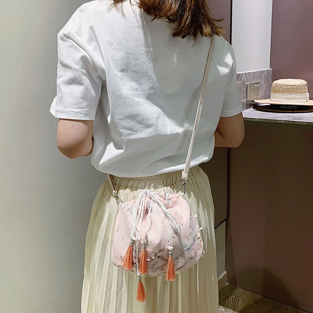 Women Joker Chic Crossbody Fashion One Shoulder Drawstring Dumplings Bag Fresh Lady Elegant Bolsa Feminina 2019 Moda Saco 50 | Багаж и