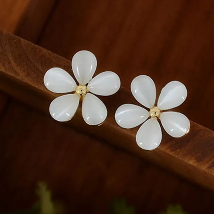 Модные элегантные опал цветок Для женщин серьги цветок|Серьги-подвески| |