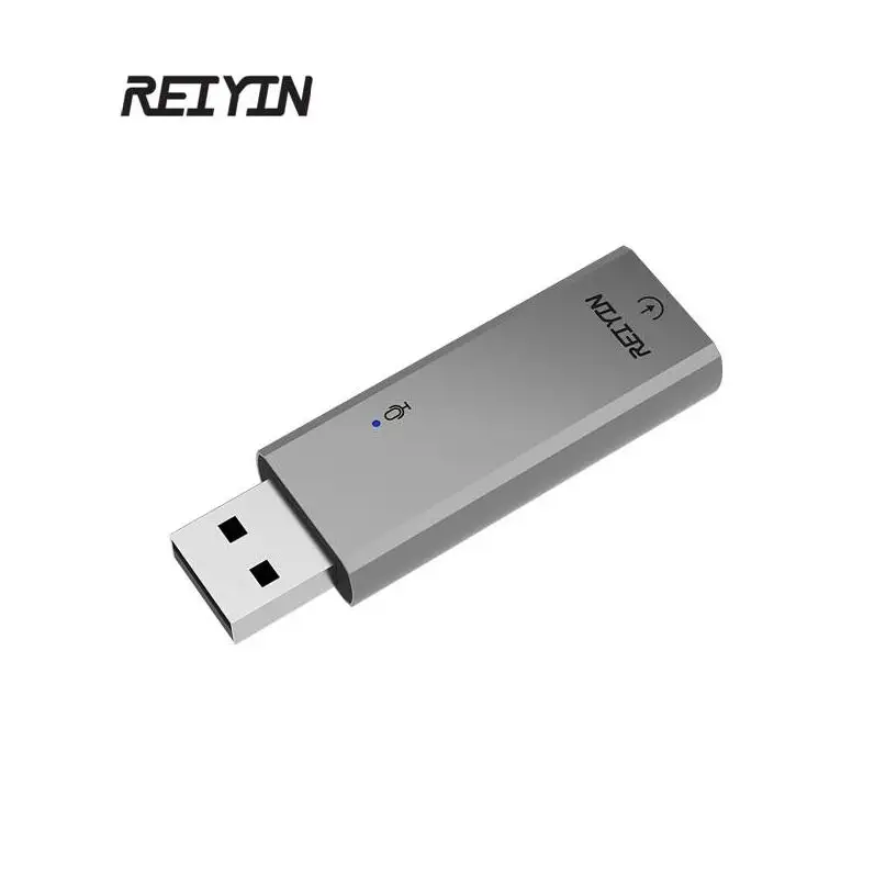 Reiyin USB Audio DAC 192kHz 24bit Optical Toslink HIFI Home Theater Headset Adapter Portable Voice Chat Sound Card