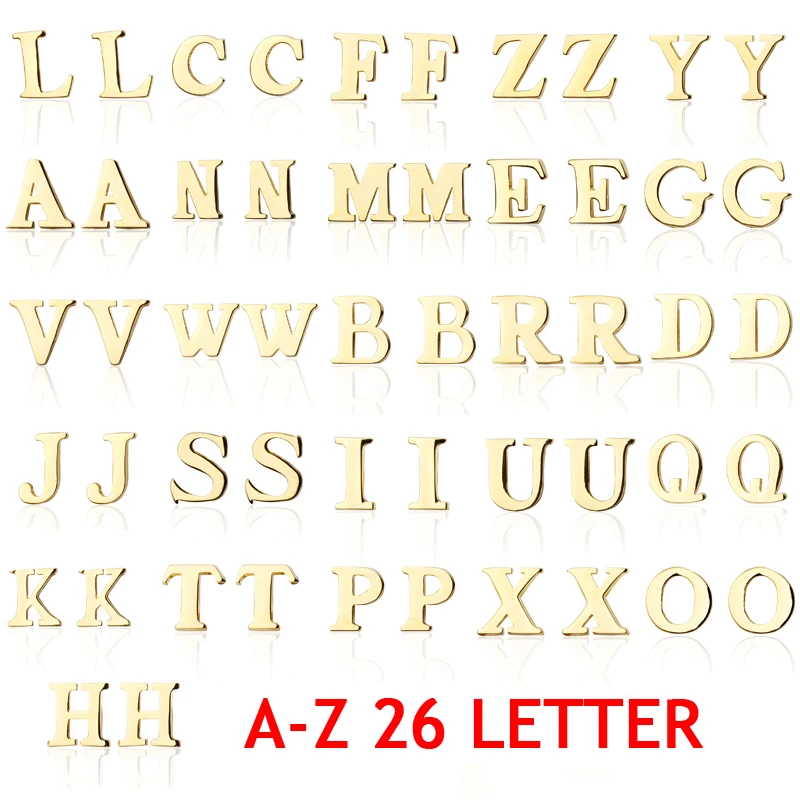 Мужские золотые запонки с буквами алфавита 26 цветов | Украшения и аксессуары