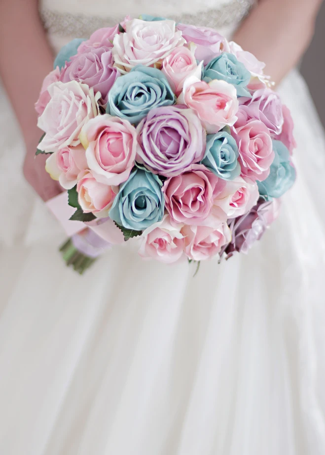 Роскошный индивидуальный цветовой Свадебный букет IFFO невесты подружки светло