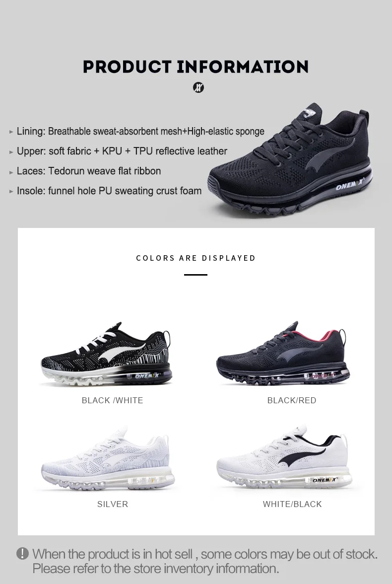 ONEMIX Hot Sale Men Road Running Shoes Breathable Runner Athletic Sneakers Women Air Cushion Running Shoes Outdoor Walking Shoes