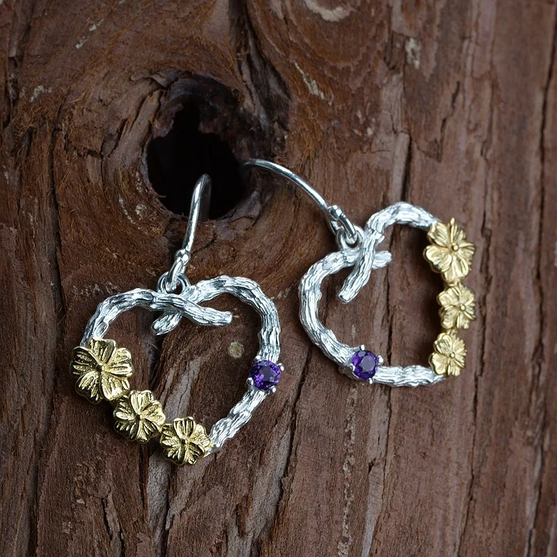 

Серьги-подвески женские из серебра 925 пробы, с фианитами