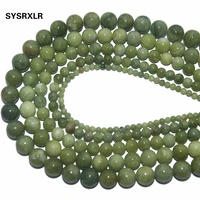 wholesale chinese jadee chalcedony natural green stone beads for jewelry making diy bracelet necklace 4681012 mm strand 15