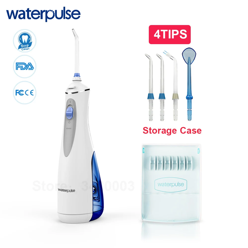 Waterpulse V400 4 советы зубная нить Портативный беспроводной Оральный ирригатор