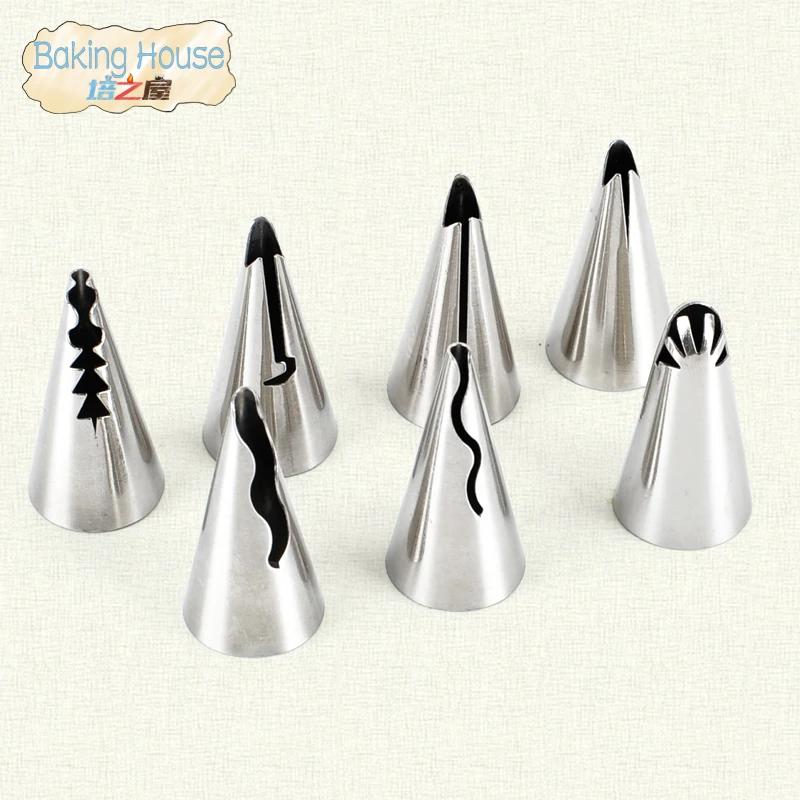 7 шт./компл. из нержавеющей стали Кондитерские трубки трубопровод коробка для