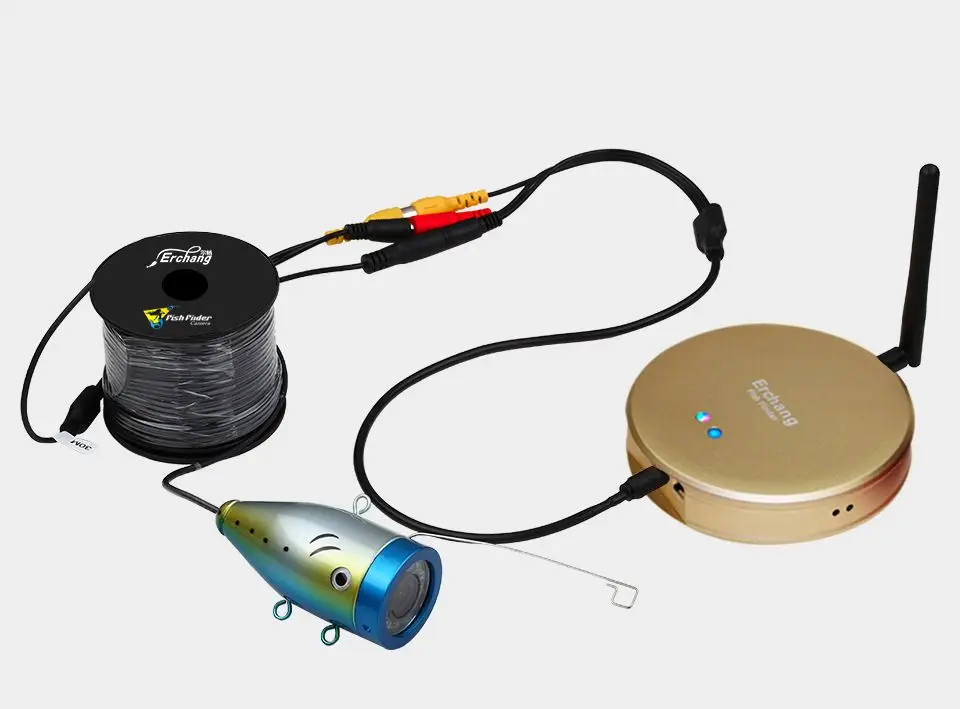 Erchang подводная камера для рыбалки Android wifi искатель рыбы для телефона HD 1000TVL 15m Инфракрасная подводная камера для рыбалки