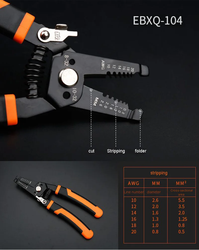 Прямая поставка, инструмент для зачистки проводов, щипцы, высокое качество, автоматические многофункциональные обжимные плоскогубцы, инструменты, запас в России, США