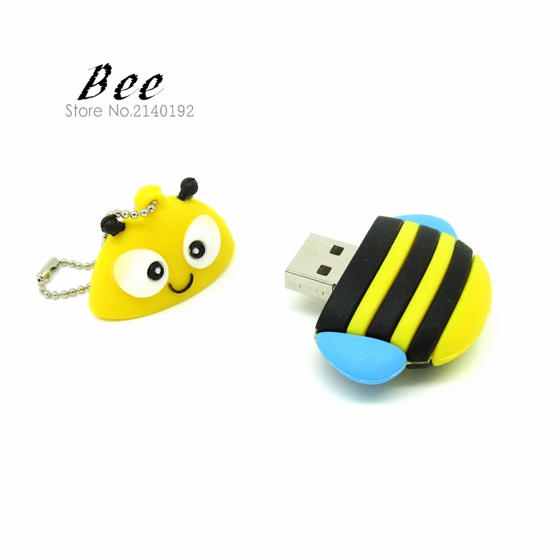 Модный милый usb флеш-накопитель в виде животного Сова/пингвин/лиса/пчела флешка