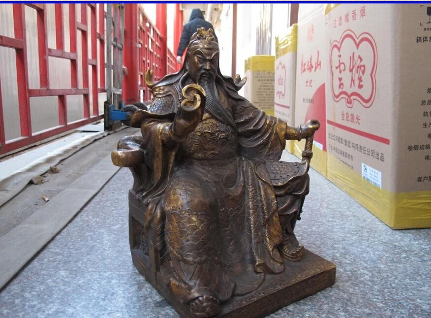 Бесплатная доставка Китай знаменитый Бронзовый Дракон Гуань Гонг книга военной