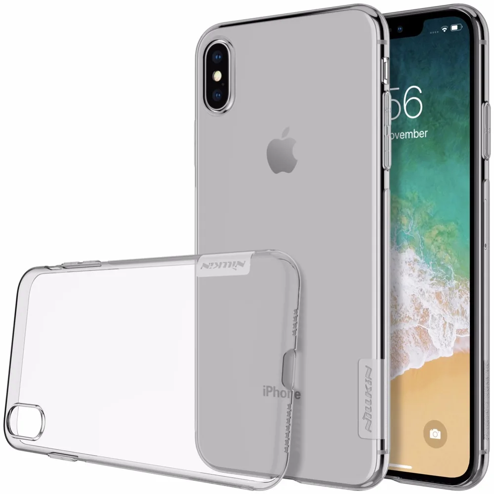 Чехол для Apple iPhone Xs Max XR NILLKIN Nature прозрачный мягкий чехол из ТПУ силиконовый |