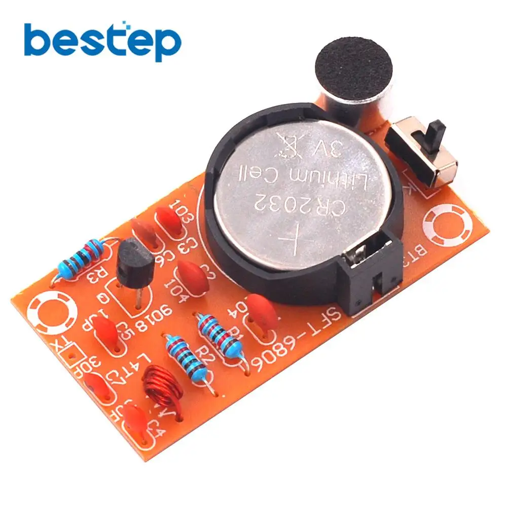 Простой FM беспроводной микрофон запчасти передатчик электронный Обучение DIY