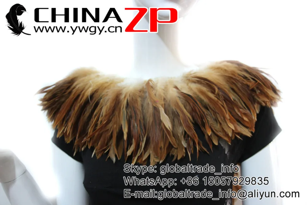 Chinazp Feathers натянутые 800 штук/цвет/пучок декольте Редкие натуральные коричневые оптом натянутые петушиные перья для секса косплей костюм
