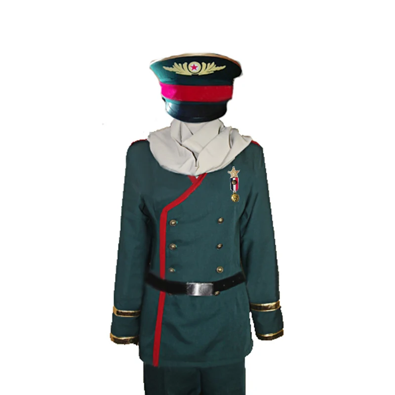 Hetalia Axis Powers APH Россия Ивана Брагинского косплей костюм со шляпой и шарфом