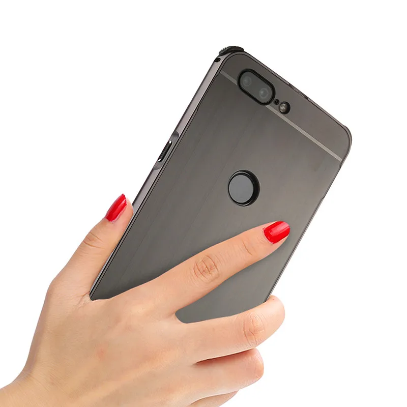 Один плюс 5 т матовый чехол Алюминий металлический каркас крышка с щеткой задняя