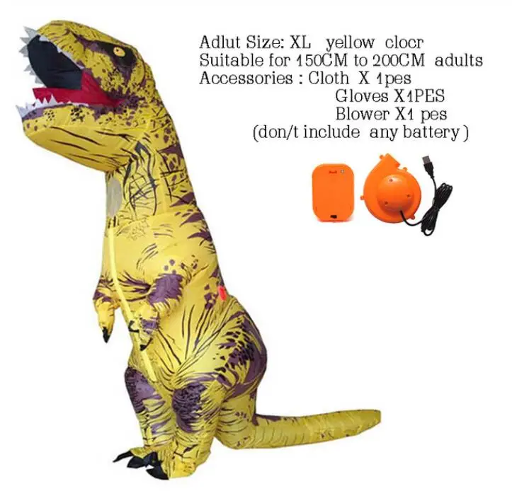 Adult Size3 Надувной костюм динозавра для взрослых и детей на Хэллоуин, маскарадный костюм, вечерние платья для игр, реклама, новинка - Цвет: Adult Size3