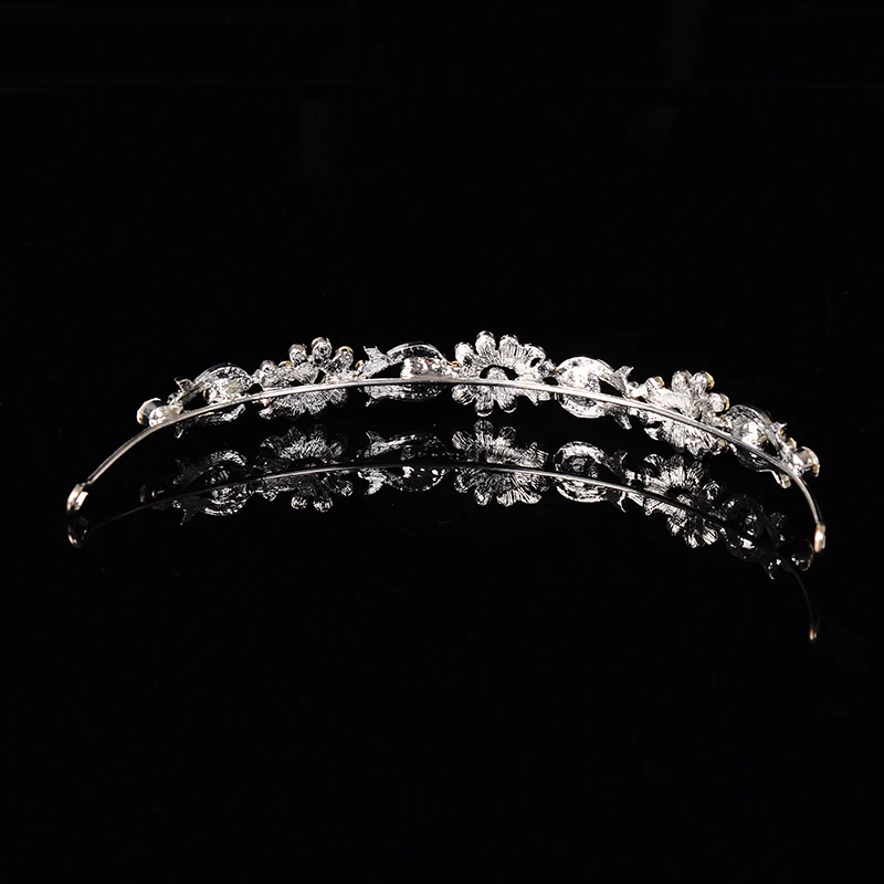 Белый Хрустальная корона свадебные Женские аксессуары для волос невесты завод