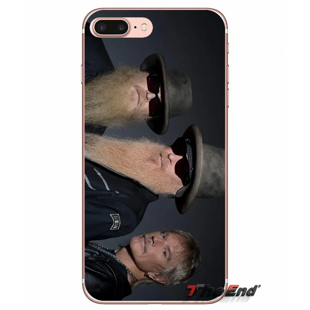 Прозрачный мягкий чехол для Apple iPhone X 4 4S 5 5S SE 5C 6 6S 7 8 Plus 6sPlus 6Plus 7plus 8plus ZZ Top Rock