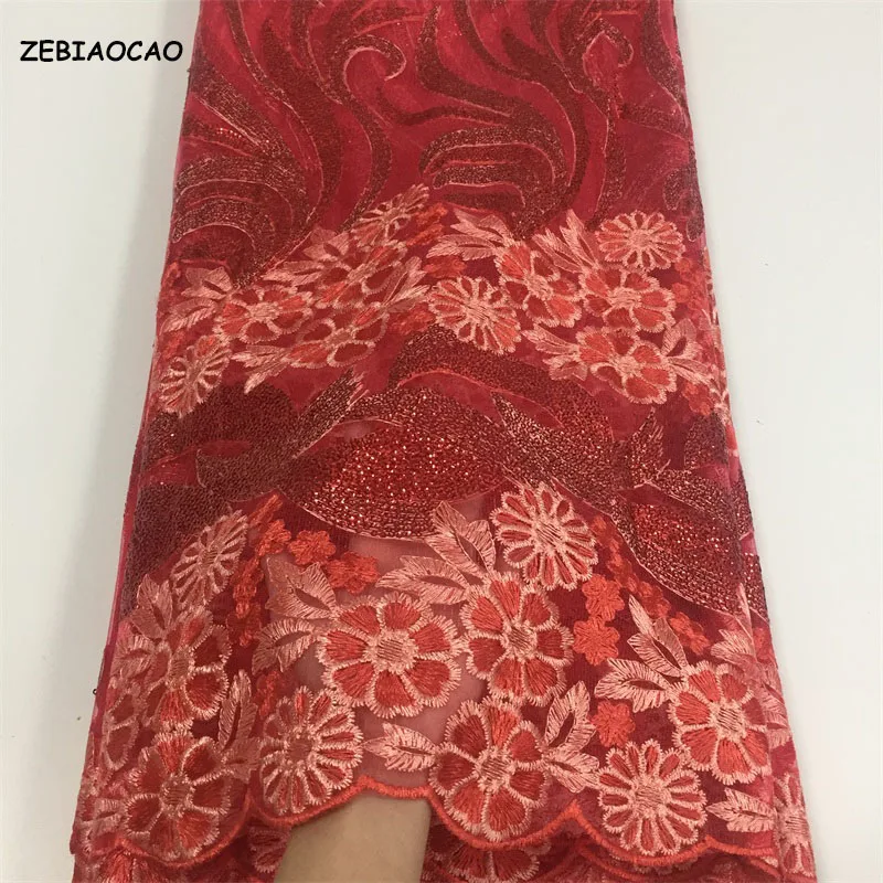 ZEBIAOCAO 2019 Новые поступления Африканский Французский кружево ткань высокое