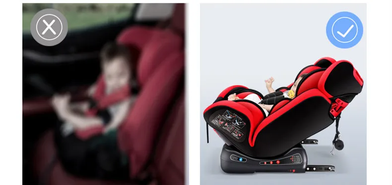 Автомобильные детские безопасные сиденья CARMIND для детей от 0 до 12 лет ISOFIX жесткий интерфейс может сидеть и лежать Регулируемый 165 градусов