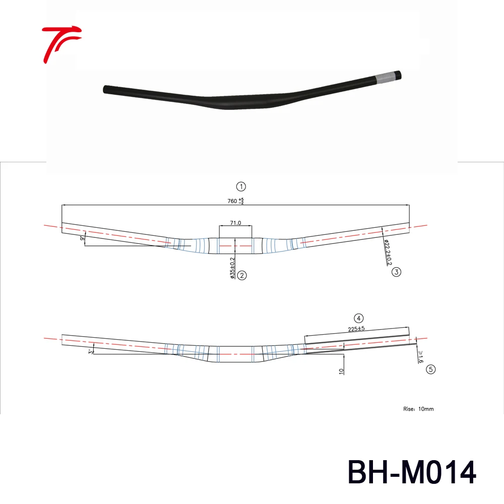 1 шт. карбоновый руль для горного велосипеда 10 мм диаметр 35 | Спорт и развлечения