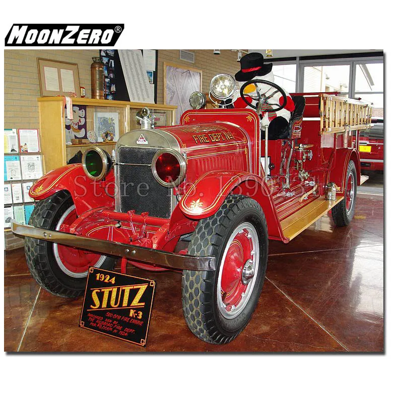 Diy Diamond Painting Fire Truck Picture 5D Embroidered Square/Round Mosaic Cross stitch Decoration WYZ181021A | Дом и сад