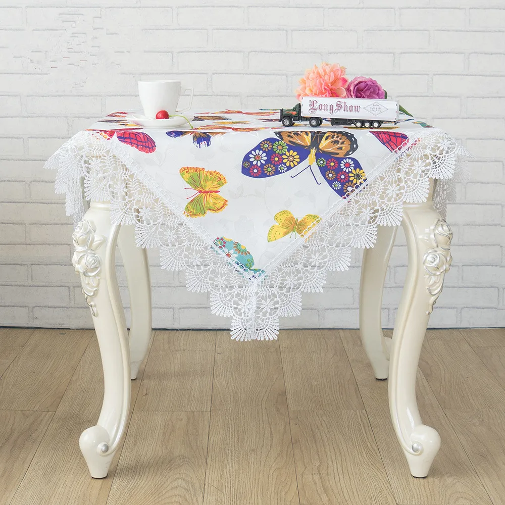 

Field Cotton Thickened Printed Oil Resistant Tablecloth Cloth Art Fashion Flower tTable Jacquard Table Cloth Tea Table Cloth