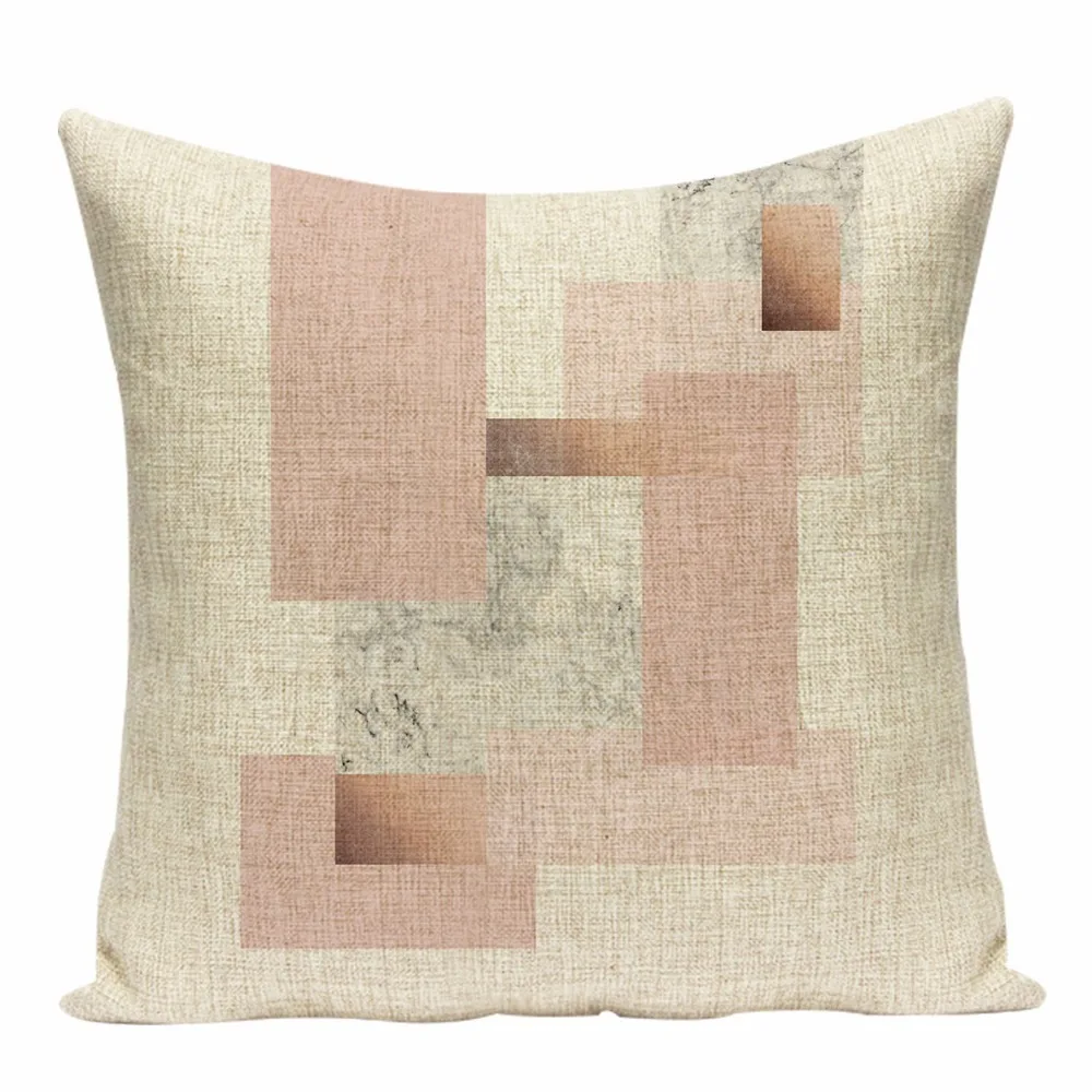 Наволочка геометрические розовые наружные подушки на заказ высокого качества