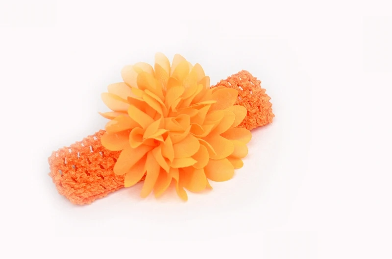 10pcs/lot Lace Chiffon Hollow Out Flower Crochet Headband kids Girls Dress Up Hair Accessories For Women And | Детская одежда и