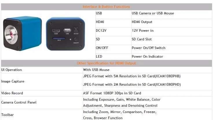 Научно-исследовательских 5,0 м 60fps1080p HDMI& Wi-Fi микроскоп камера-сенсор SONY+ WI-FI+ поддержка карт SD • Функция windowsXP/Vista/W7/W8/MAC