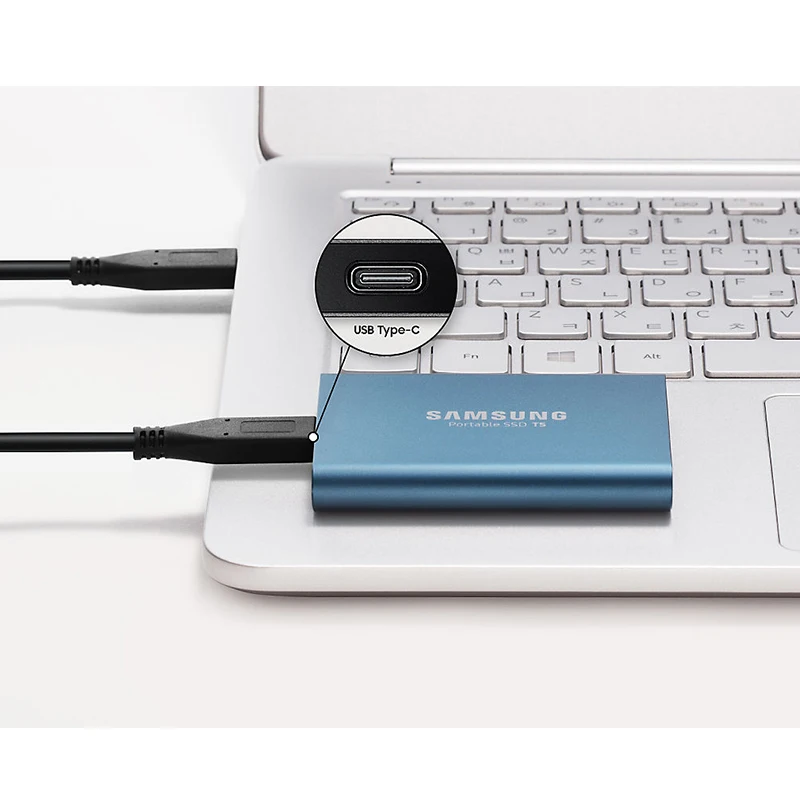 Внешний портативный накопитель Samsung T5 SSD 250 ГБ 500 1TB 2 ТБ USB 3 1 внешний твердотельный