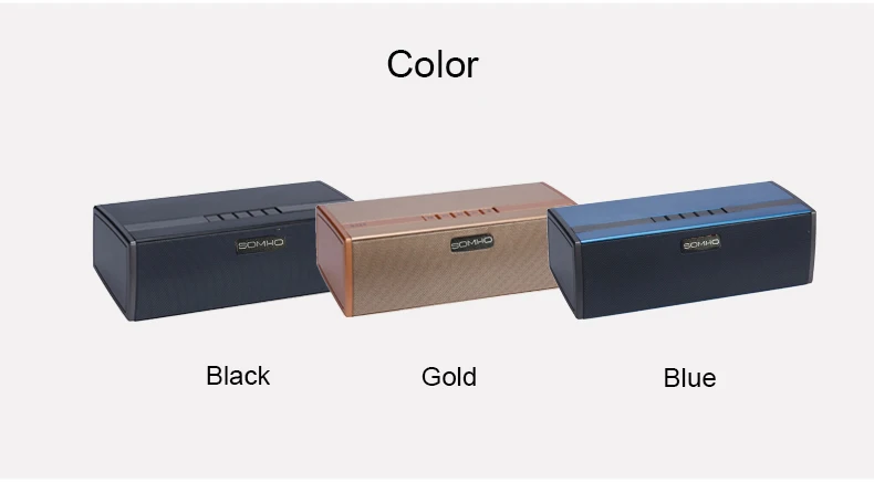 SOMHO S323 Bluetooth беспроводной динамик супер бас портативный динамик s с fm-радио