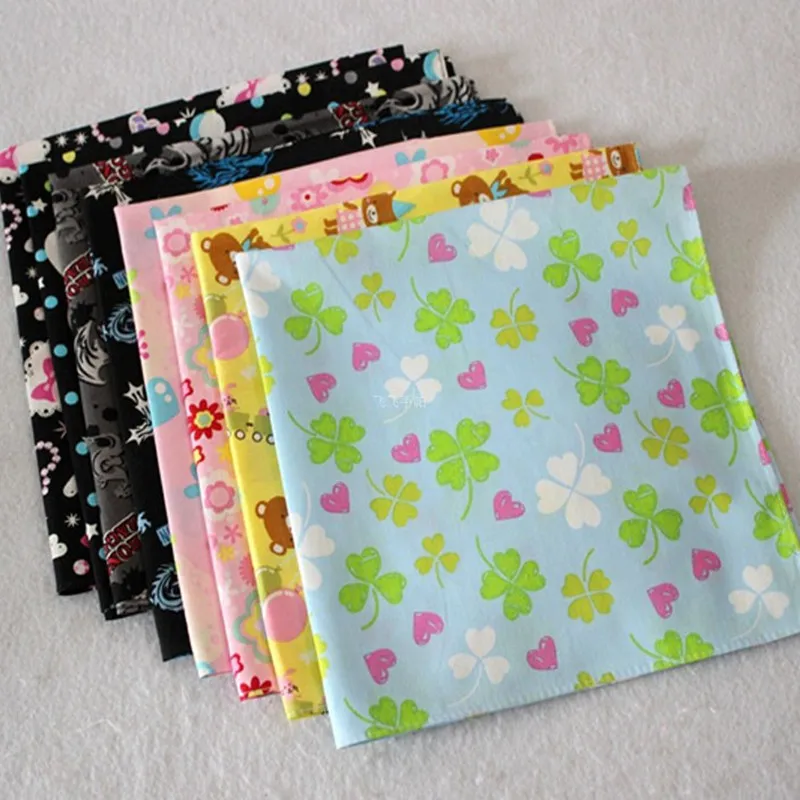 

Children's printed handkerchief Cotton pocket towel 5Pcs/Lot 45CM