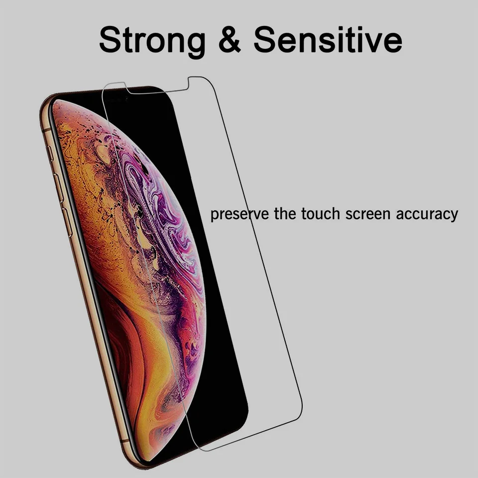 2 шт протектор экрана из закаленного стекла для iPhone X XS MAX XR 8 7 6 6s Plus Защитное стекло для телефона для iPhone 5 5S SE 4 4S стекло